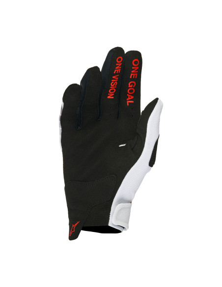Gants cross Alpinestars 2026 Honda Racer Veil - Blanc Noir Rouge