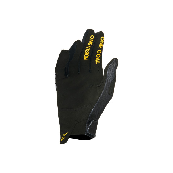 Gants cross Alpinestars 2026 Honda Racer Veil - Noir Gris Jaune