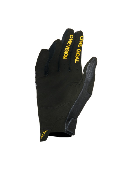 Gants cross Alpinestars 2026 Honda Racer Veil - Noir Gris Jaune