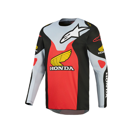 Maillot cross Alpinestars 2026 Honda Racer Veil - Noir Gris Rouge