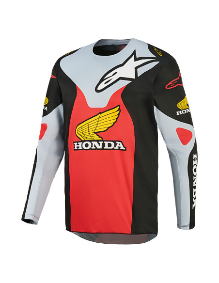 Maillot cross Alpinestars 2026 Honda Racer Veil - Noir Gris Rouge