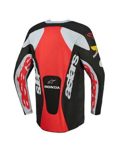 Maillot cross Alpinestars 2026 Honda Racer Veil - Noir Gris Rouge