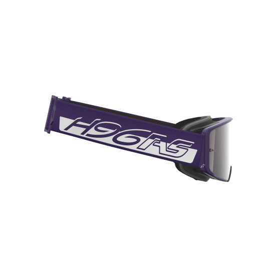 Masque cross Alpinestars Supertech Vision Hunter 96 - Violet Blanc écran iridium Argent