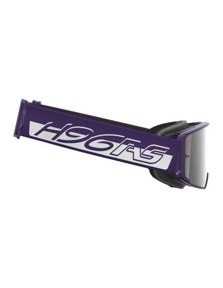 Masque cross Alpinestars Supertech Vision Hunter 96 - Violet Blanc écran iridium Argent