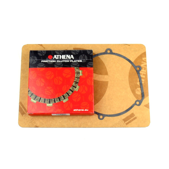 Kit disques embrayage garnis + Joint de couvercle embrayage ATHENA - GAS GAS 125 EC/MC/SM 2002-2007