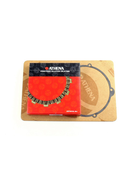 Kit disques embrayage garnis + Joint de couvercle embrayage ATHENA - GAS GAS 200 EC/SM 250 EC/MC/SM 300 EC/SM 400 EC 450 FSE