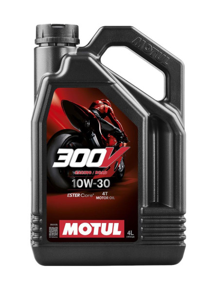 MOTUL 300V 10W30 ROAD RACING - 4 Litres - Huile moteur 4T