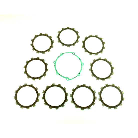 Kit disques embrayage garnis + Joint de couvercle embrayage ATHENA - GAS GAS 250 EC F 2010-2015 YAMAHA 250 WR-F 2001-2013 250..