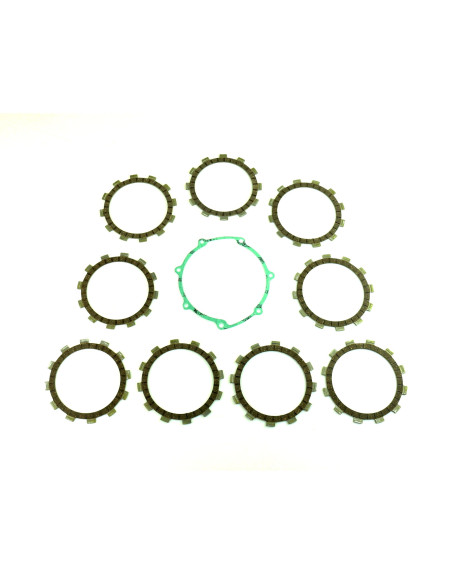 Kit disques embrayage garnis + Joint de couvercle embrayage ATHENA - GAS GAS 250 EC F 2010-2015 YAMAHA 250 WR-F 2001-2013 250..