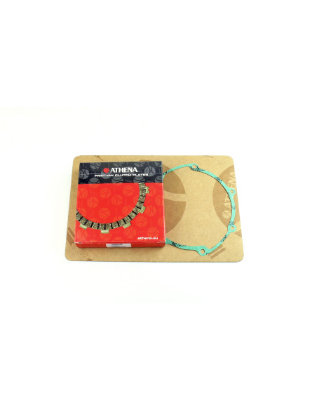 Kit disques embrayage garnis + Joint de couvercle embrayage ATHENA - GAS GAS 250 EC F 2010-2015 YAMAHA 250 WR-F 2001-2013 250..