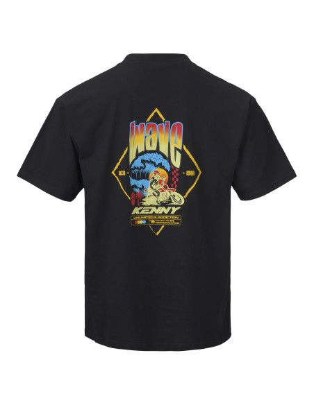 T-Shirt Wave Oversize Kenny - Noir