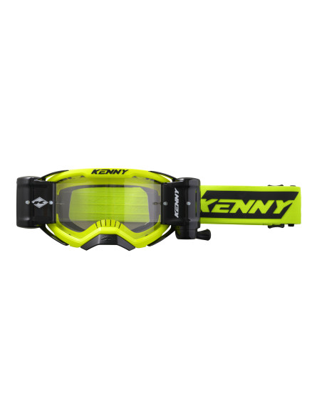 Masque cross Kenny Performance Speed Roll off -  Jaune Fluo