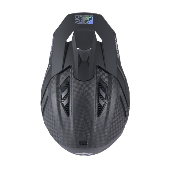 Casque cross Kenny 2026 Titanium - Noir big carbone mat Holographic