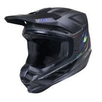 Casque cross Kenny 2026 Titanium - Noir carbone mat Holographic 2