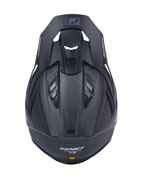Casque cross Kenny 2026 Titanium - Noir carbone mat Holographic