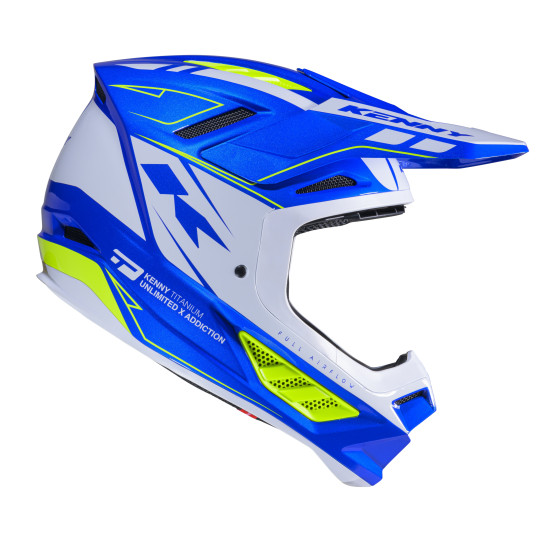 Casque cross Kenny 2026 Titanium Graphic - Candy Bleu