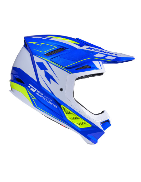 Casque cross Kenny 2026 Titanium Graphic - Candy Bleu