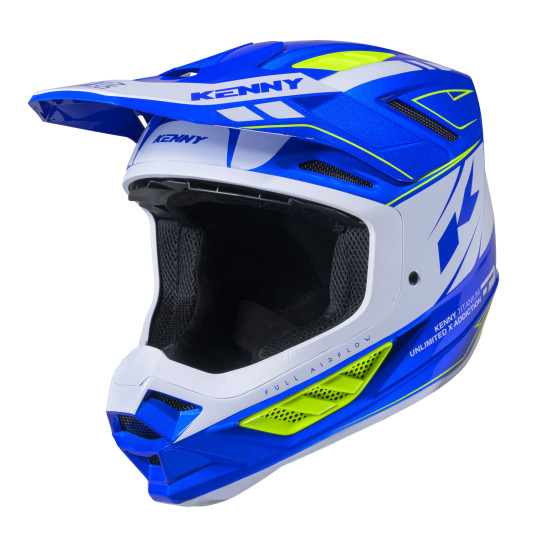 Casque cross Kenny 2026 Titanium Graphic - Candy Bleu