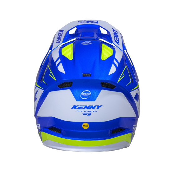 Casque cross Kenny 2026 Titanium Graphic - Candy Bleu