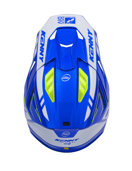 Casque cross Kenny 2026 Titanium Graphic - Candy Bleu