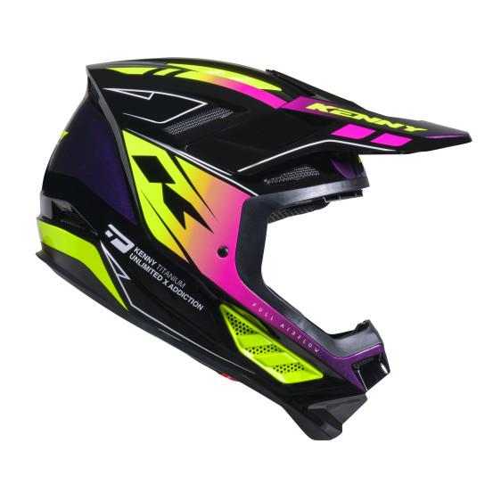 Casque cross Kenny 2026 Titanium Graphic - Gradient Violet