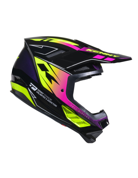 Casque cross Kenny 2026 Titanium Graphic - Gradient Violet