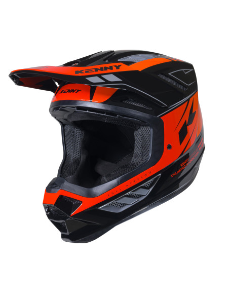 Casque cross Kenny 2026 Titanium Graphic - Noir Orange Gradient