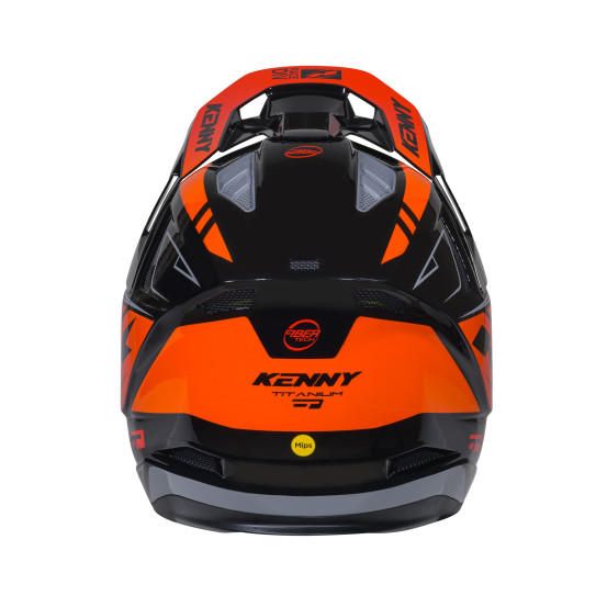 Casque cross Kenny 2026 Titanium Graphic - Noir Orange Gradient