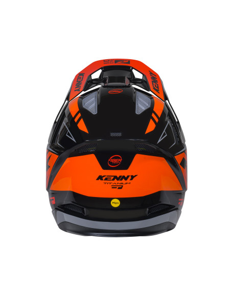 Casque cross Kenny 2026 Titanium Graphic - Noir Orange Gradient