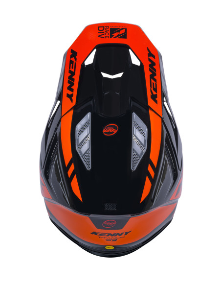 Casque cross Kenny 2026 Titanium Graphic - Noir Orange Gradient