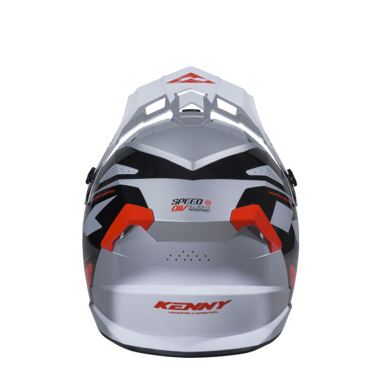 Casque cross Kenny 2026 Track Graphic - Speed Noir Rouge