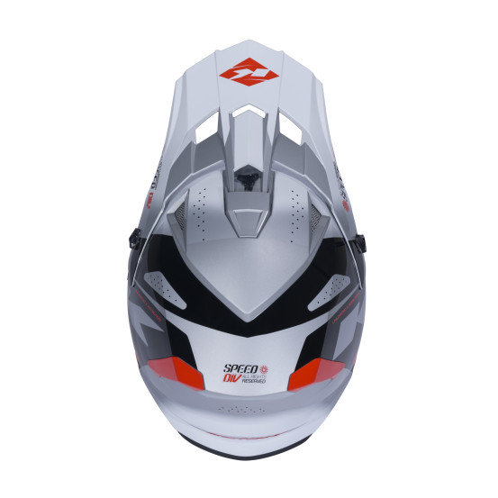 Casque cross Kenny 2026 Track Graphic - Speed Noir Rouge