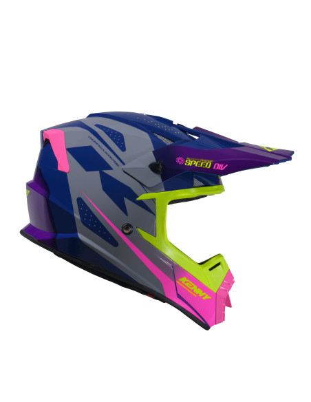 Casque cross Kenny 2026 Track Graphic - Speed Violet Rose