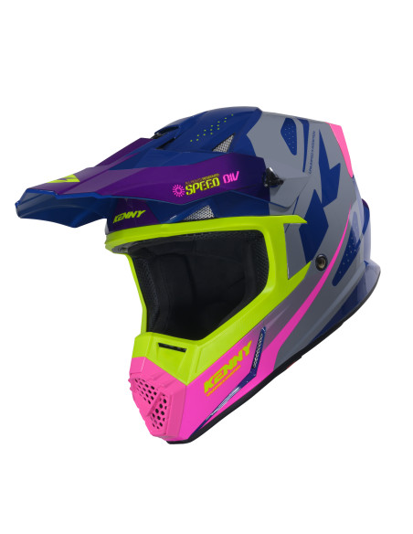 Casque cross Kenny 2026 Track Graphic - Speed Violet Rose