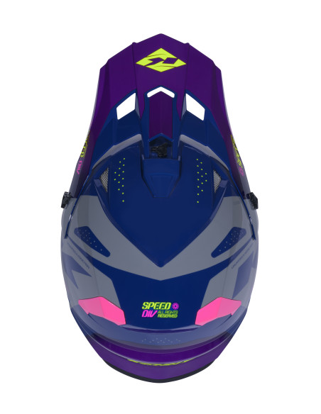 Casque cross Kenny 2026 Track Graphic - Speed Violet Rose