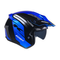 Casque jet Kenny Miles Graphic - Bleu