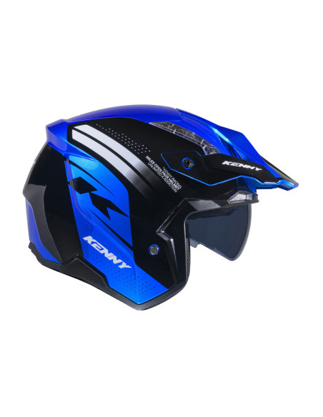 Casque jet Kenny Miles Graphic - Bleu