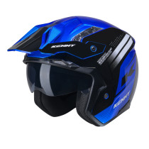 Casque jet Kenny Miles Graphic - Bleu 2