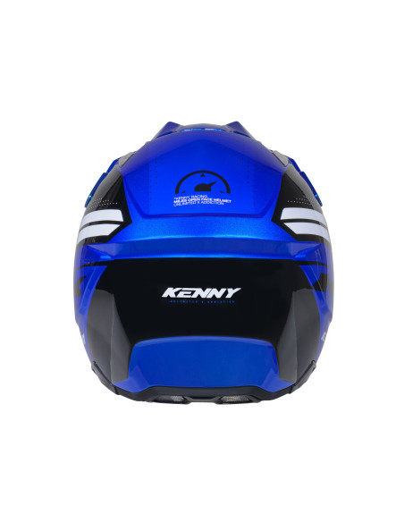 Casque jet Kenny Miles Graphic - Bleu