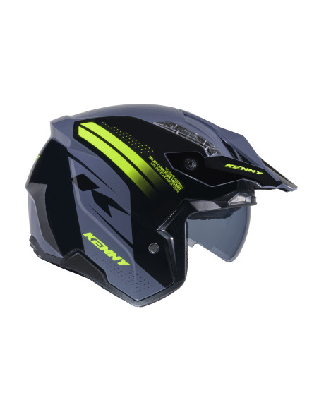 Casque jet Kenny Miles Graphic - Gris