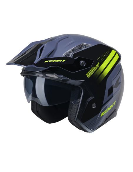 Casque jet Kenny Miles Graphic - Gris
