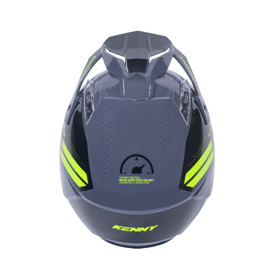 Casque jet Kenny Miles Graphic - Gris