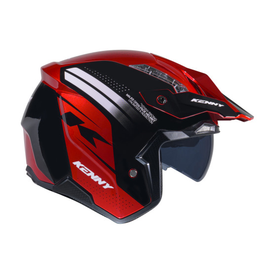 Casque jet Kenny Miles Graphic - Rouge