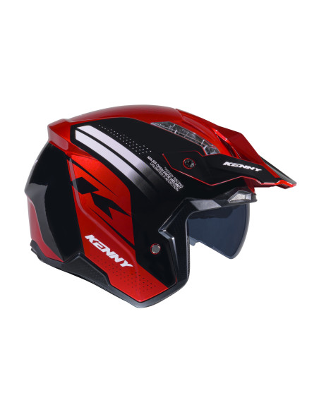 Casque jet Kenny Miles Graphic - Rouge