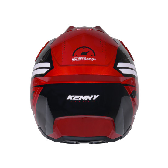 Casque jet Kenny Miles Graphic - Rouge