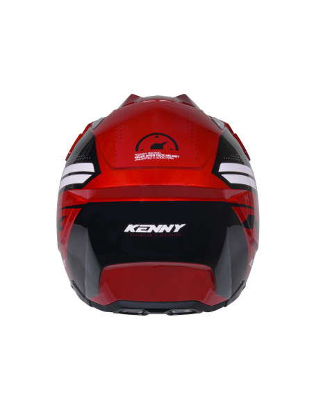 Casque jet Kenny Miles Graphic - Rouge