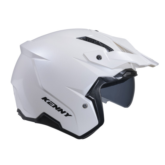 Casque jet Kenny Miles Solid - Blanc