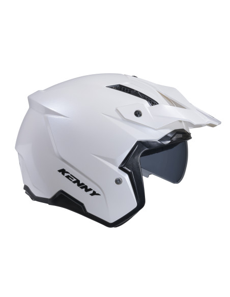 Casque jet Kenny Miles Solid - Blanc