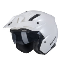 Casque jet Kenny Miles Solid - Blanc 2