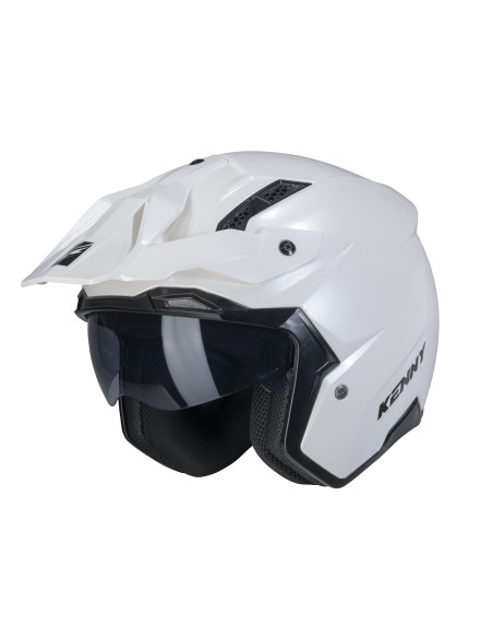 Casque jet Kenny Miles Solid - Blanc